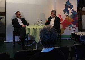 Minister Willingmann und Eric Bonse im Gespräch über die Zukunft Europas